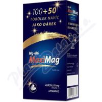 MaxiMag Hořčík 375mg + B6 tobolek 100+50 dárkové balení