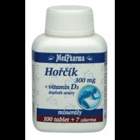 MedPharma Hořčík 300mg + vitamín D3 107 tablet