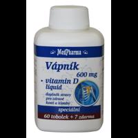 MedPharma Vápník 600mg+vit.D-liquid tob.67