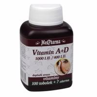 MedPharma Vitamín A+D (5000 I.U./400 I.U.) tob.107