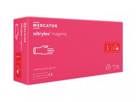 Mercator Nitrylex magenta 100 ks Rozměr: L