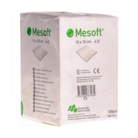 MESOFT 10X10CM, 100 KS, NESTERILNÍ KOMPRESY Z NETKANÉ TEX