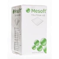 MESOFT 7,5X7,5CM, 100 KS, NESTERILNÍ KOMPRESY Z NETKANÉ T