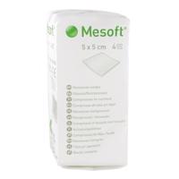 MESOFT nesterilní kompresy z netkané textilie 5X5cm, 100ks