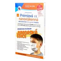 NANO M.ON Prémiová nanovlákenná maska Junior oranžová 10ks