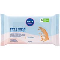 NIVEA Baby Soft&Cream čisticí ubrousky 57ks