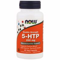 NOW Foods 5-HTP L-tryptofan 200 mg x 60 rostlinných kapslí