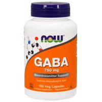 Now Foods Gaba 750 mg 100 kapslí