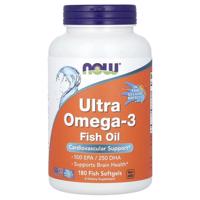 Now Foods Ultra Omega-3 Rybí olej 500 EPA + 250 DHA x 180 softgel kapslí