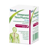 OMEPRAZOL TEVA PHARMA 20MG enterosolventní tvrdé tobolky 14