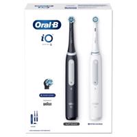 Oral-B iO 4 Matt Black/Quite White Duo Pack magnetické zubní kartáčky