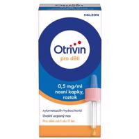 Otrivin pro děti 0,5mg/ml nosní kapky při léčbě ucpaného nosu 10ml