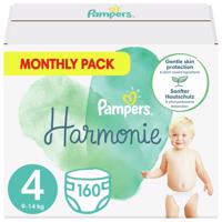 Pampers Harmonie 4 Plenky 9-14 kg měsíční balení 160 ks