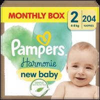 Pampers Harmonie New Baby Monthly Box S2 204ks