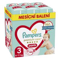 Pampers Premium Care kalhotkové plenky měsíční balení S3 144ks