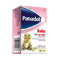 Panadol Baby 125mg čípky ke snížení horečky u dětí 10ks