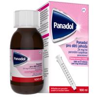 Panadol pro děti 24mg/ml Jahoda sirup ke snížení horečky u dětí 100 ml