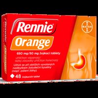 RENNIE ORANGE 680MG/80MG žvýkací tableta 48