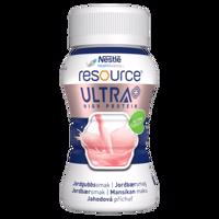 RESOURCE ULTRA + HIGH PROTEIN JAHODOVÁ PŘÍCHUŤ perorální roztok 4X125ML