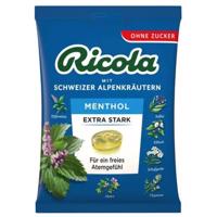 RICOLA Mentol Extra silný bez cukru 75g