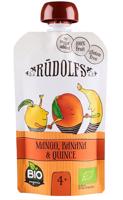 Rudolfs BIO kapsička Mango, banán, kdoule 110 g