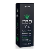 Salutem CBD 10% konopný + makový olej Premium 10ml