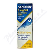 SANORIN 1MG/ML nosní podání kapky, roztok 1X10ML