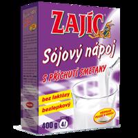 Sójový nápoj Zajíc s příchutí smetany 400g