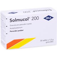 SOLMUCOL 200MG granule pro perorální roztok 30 sáčků