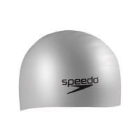 Speedo Plain flat - silikonová plavecká čepice Barva: Šedá