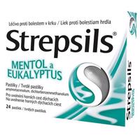 STREPSILS MENTOL A EUKALYPTUS 0,6MG/1,2MG pastilka 24