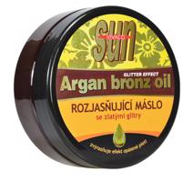 Sun Vital Rozjasňující máslo po opalování s BIO arganovým olejem a zlatými glitry SUN VIVACO 200 ml