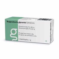 Suppositoria Glycerini Sanova Glycerinové čípky pro děti 1g, 5ks