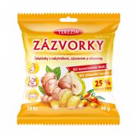 TEREZIA ZÁZVORKY želatinky s rakytníkem, zázvorem a vitaminy 40 g