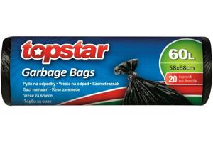 Topstar Pytle na odpad 20 ks, 60 l, černý