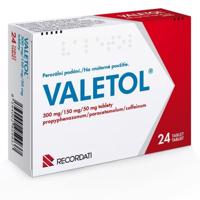 VALETOL 300MG/150MG/50MG neobalené tablety 24