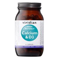 Viridian High Potency Calcium&Vitamin D3 cps.90