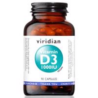 Viridian Vitamin D3 1000IU cps.90