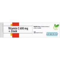 Vitamin C 600 mg + Zinek eff.tbl.20 Generica