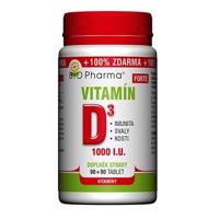 Vitamín D3 Forte 1000 I.U. tbl.90+90 Bio-Pharma