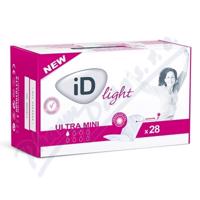 VLOŽKY ABSORPČNÍ ID LIGHT ULTRA MINI 100ML,COTTON FEEL,28KS