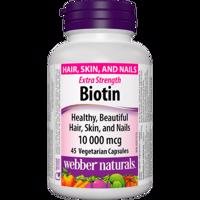 Webber Naturals Biotin 10000mcg 45cps