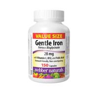 Webber Naturals Gentle Iron 28 mg 150 cps