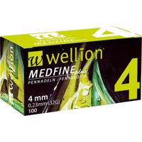 WELLION MEDFINE PLUS JEHLY PRO INZULÍNOVÁ PERA JEHLY PRO VŠECHNA INZULÍNOVÁ PERA VEL. 32GX4MM, 10