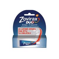 ZOVIRAX DUO 50MG/G+10MG/G krém při oparech na rtu 2g